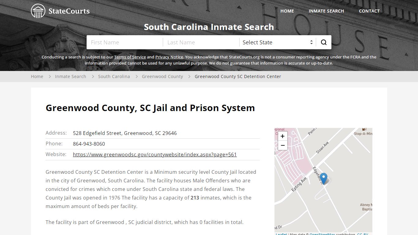 Greenwood County SC Detention Center Inmate Records Search ...