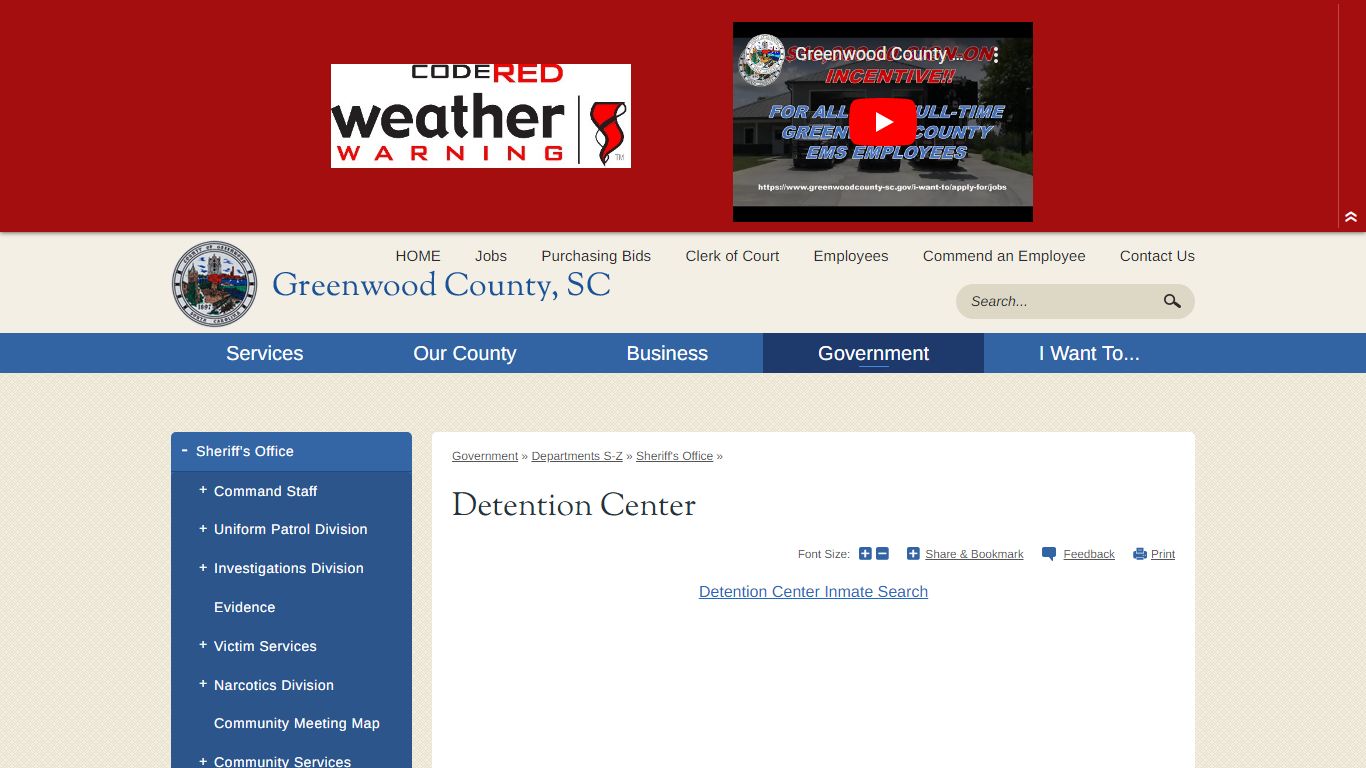 Detention Center | Greenwood County, SC